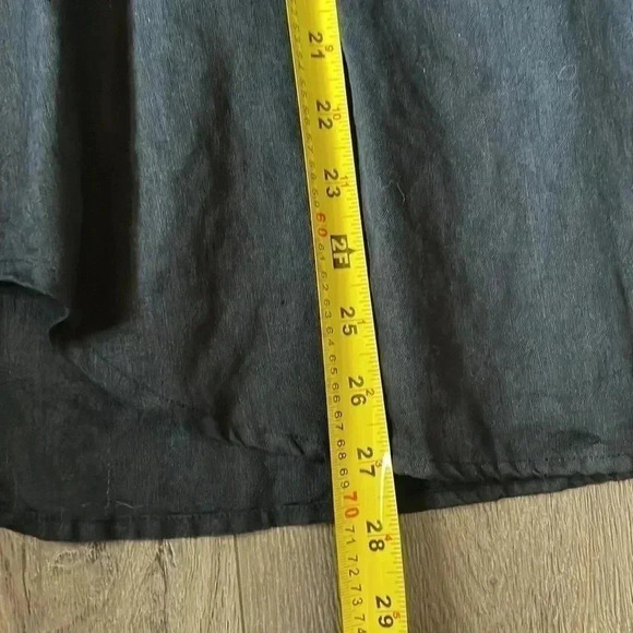 Rafaella Black  Linen SS Women Shirt- SZ XL - Picture 5 of 6